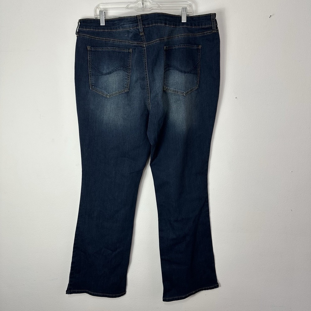 SO Womens Jeans Womens Size‎ 24 New Bootcut Low Rise Stretch Comfort Dark Wash - Picture 5 of 9